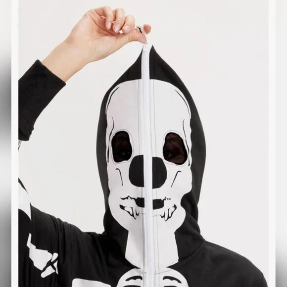 NWT Skeleton Zip Up Onsie. Day Of The Dead - Picture 7 of 8